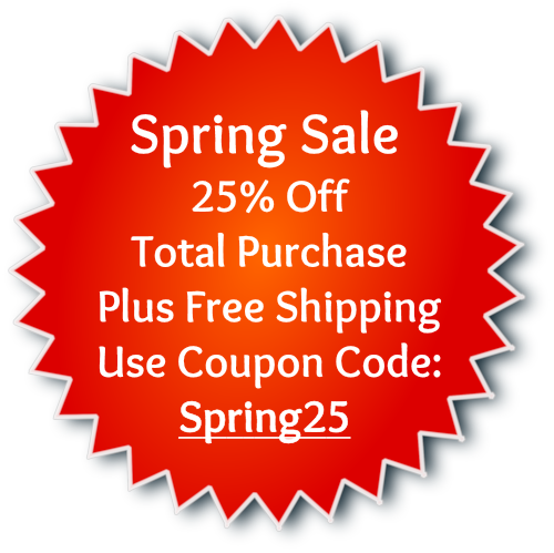 Coupon Spring Sale 25% off free shipping small