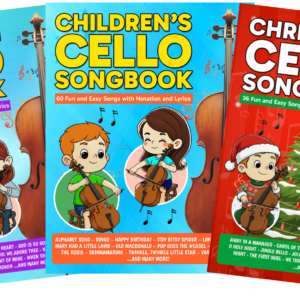 Cello Songbook Bundle PDF — Children’s, Christian, and Christmas Easy Beginner Cello Books