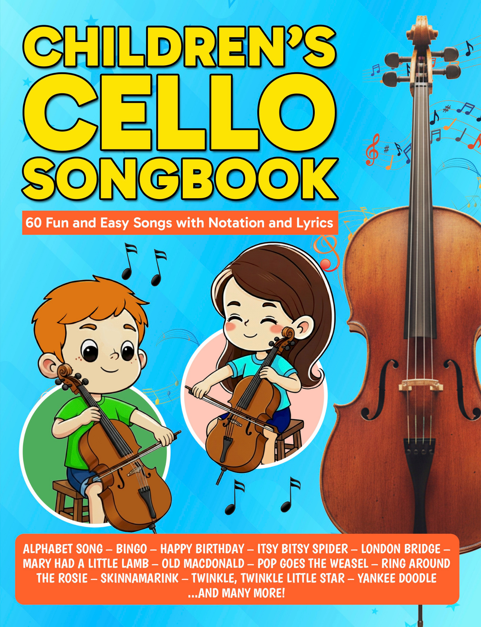 Children’s Cello Songbook PDF — Easy Beginner Songs for Young Cello Students