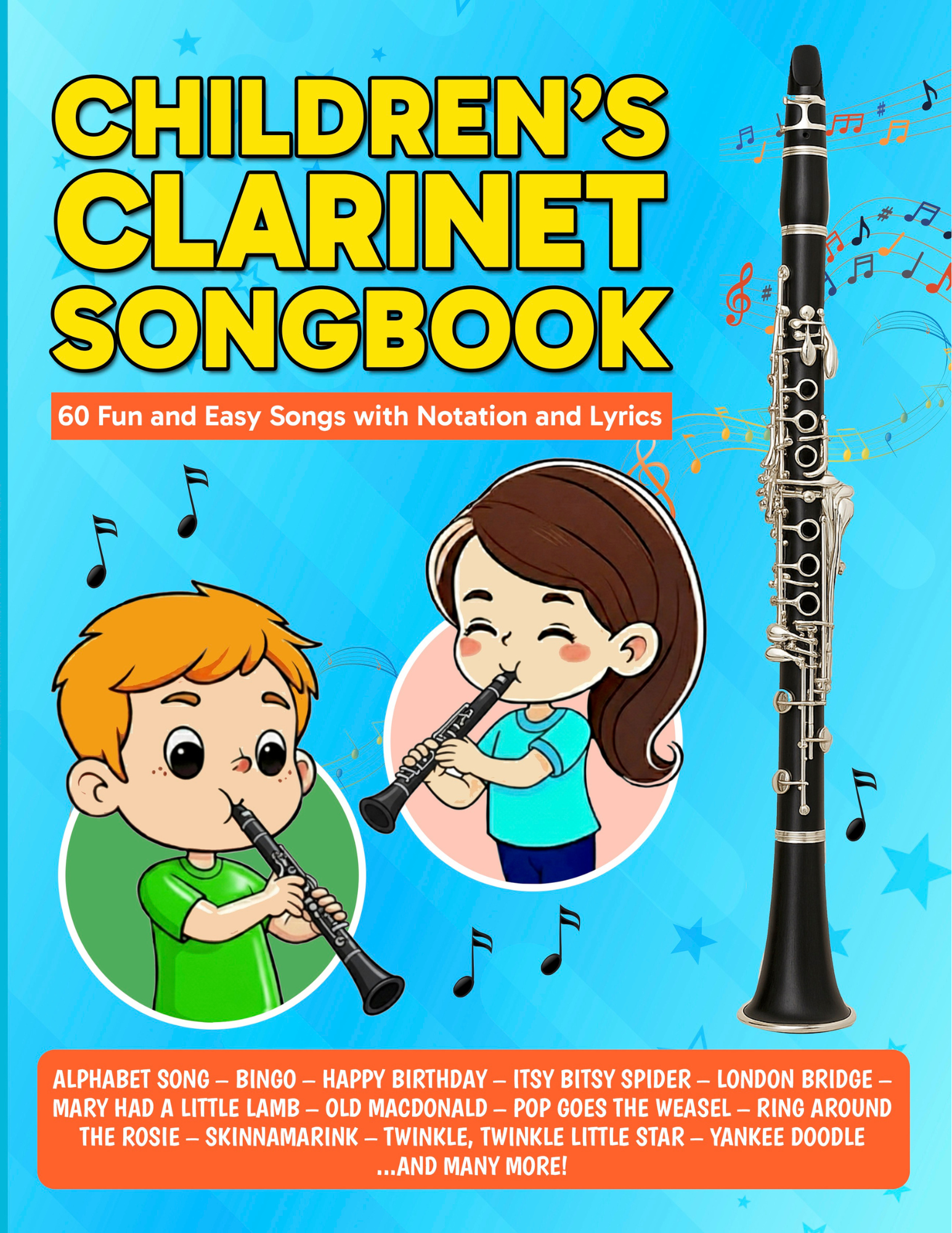 Children’s Clarinet Songbook PDF — Easy Beginner Songs for Young Clarinet Students