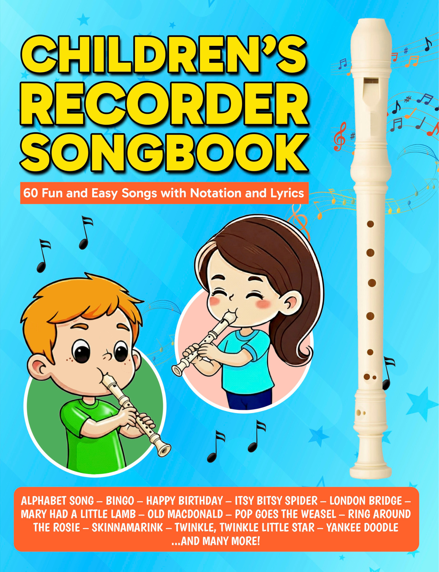 Children’s Recorder Songbook PDF — Easy Beginner Songs for Young Recorder Students