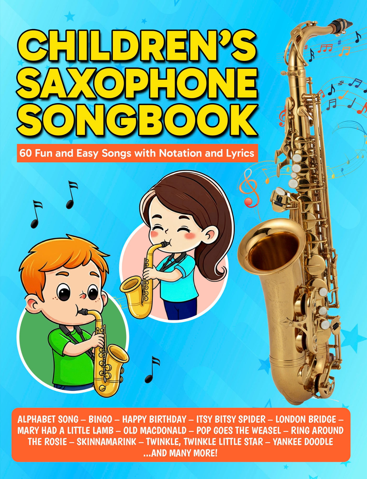 Children’s Saxophone Songbook PDF — Easy Beginner Songs for Young Saxophone Students