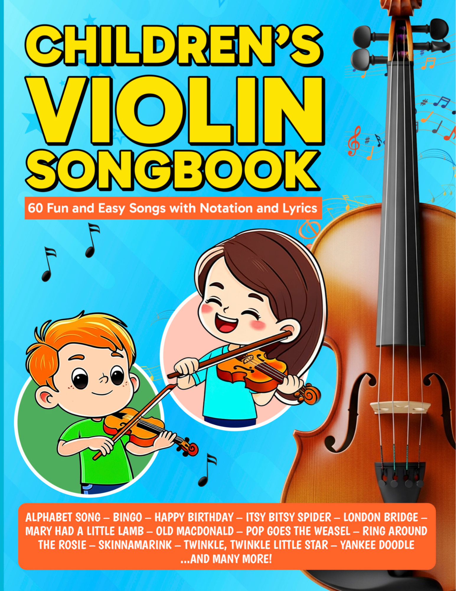 Children’s Violin Songbook PDF — Easy Beginner Songs for Young Violin Students
