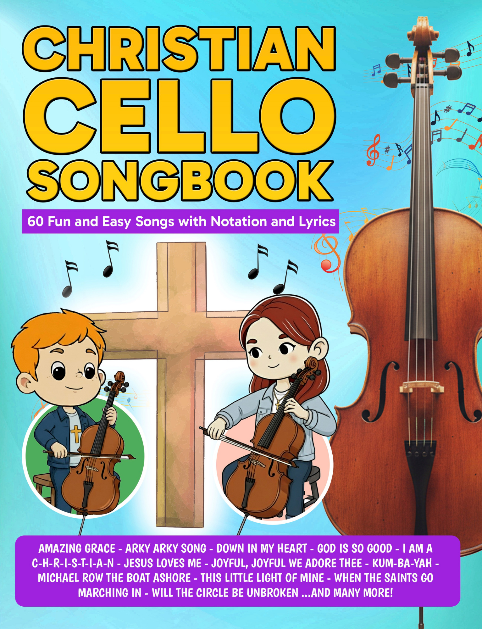 Christian Cello Songbook PDF — Easy Beginner Christian Songs for Cello Student