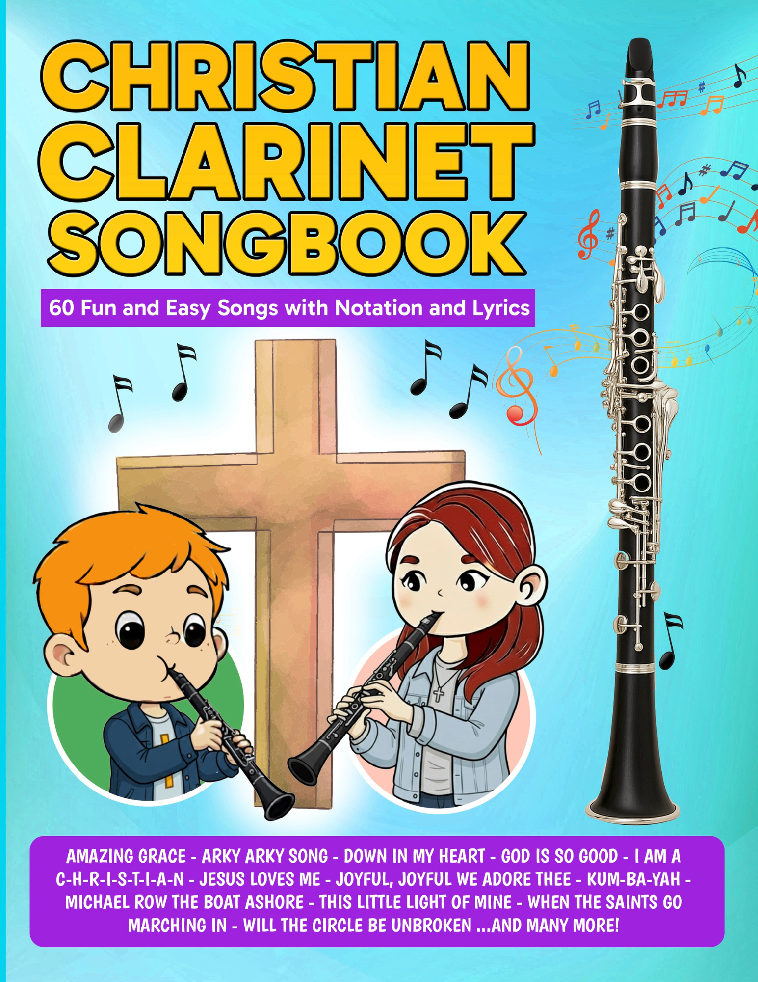 Christian Clarinet Songbook PDF — Easy Beginner Christian Songs for Clarinet Students
