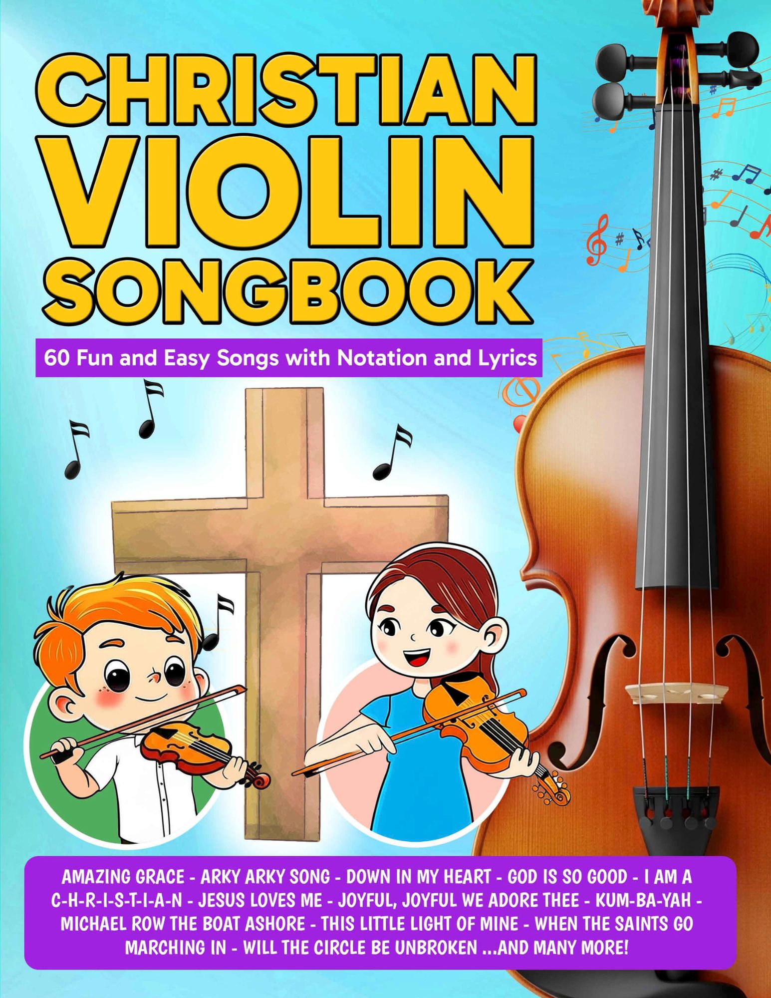 Christian Violin Songbook PDF — Easy Beginner Christian Songs for Violin Students