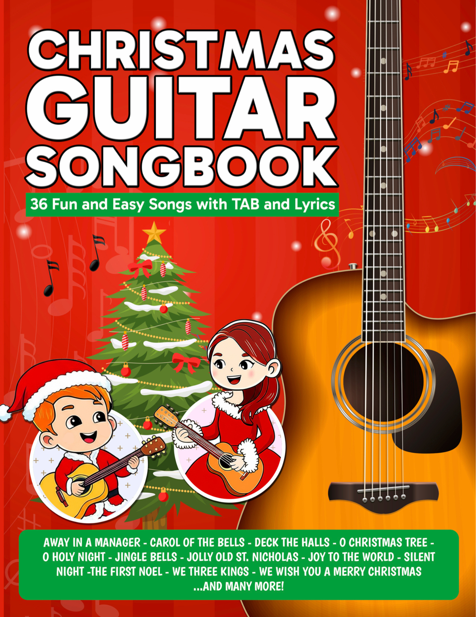 Christmas Guitar Songbook PDF — Easy Beginner Christmas Songs for Guitar Students