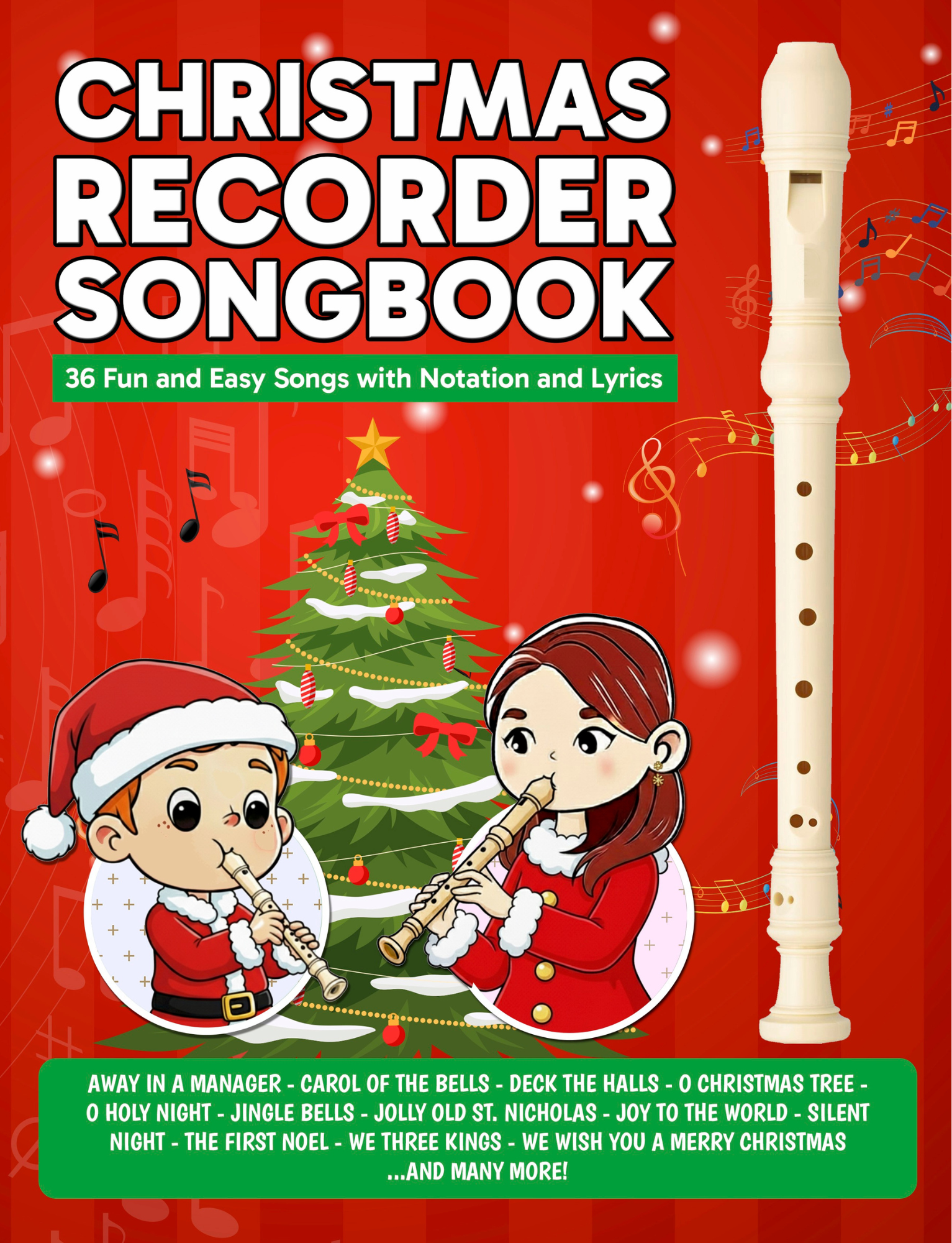 Christmas Recorder Songbook PDF — Easy Beginner Christmas Songs for Recorder Students