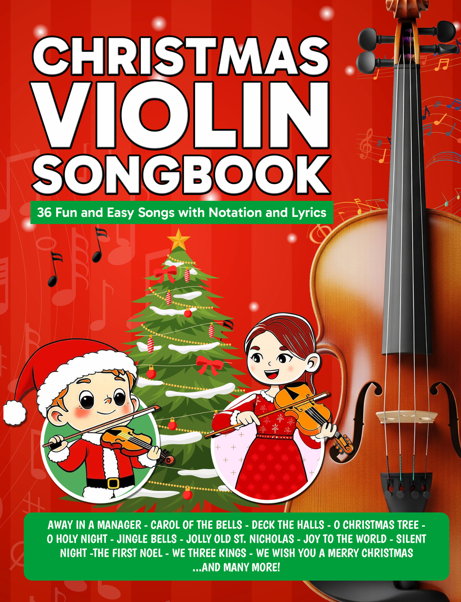 Christmas Violin Songbook PDF — Easy Beginner Christmas Songs for Violin Students