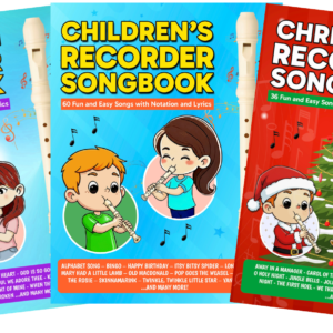 Recorder Songbook Bundle PDF — Children’s, Christian, and Christmas Easy Beginner Recorder Books
